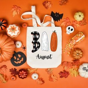 Personalized Trick or Treat tote bag